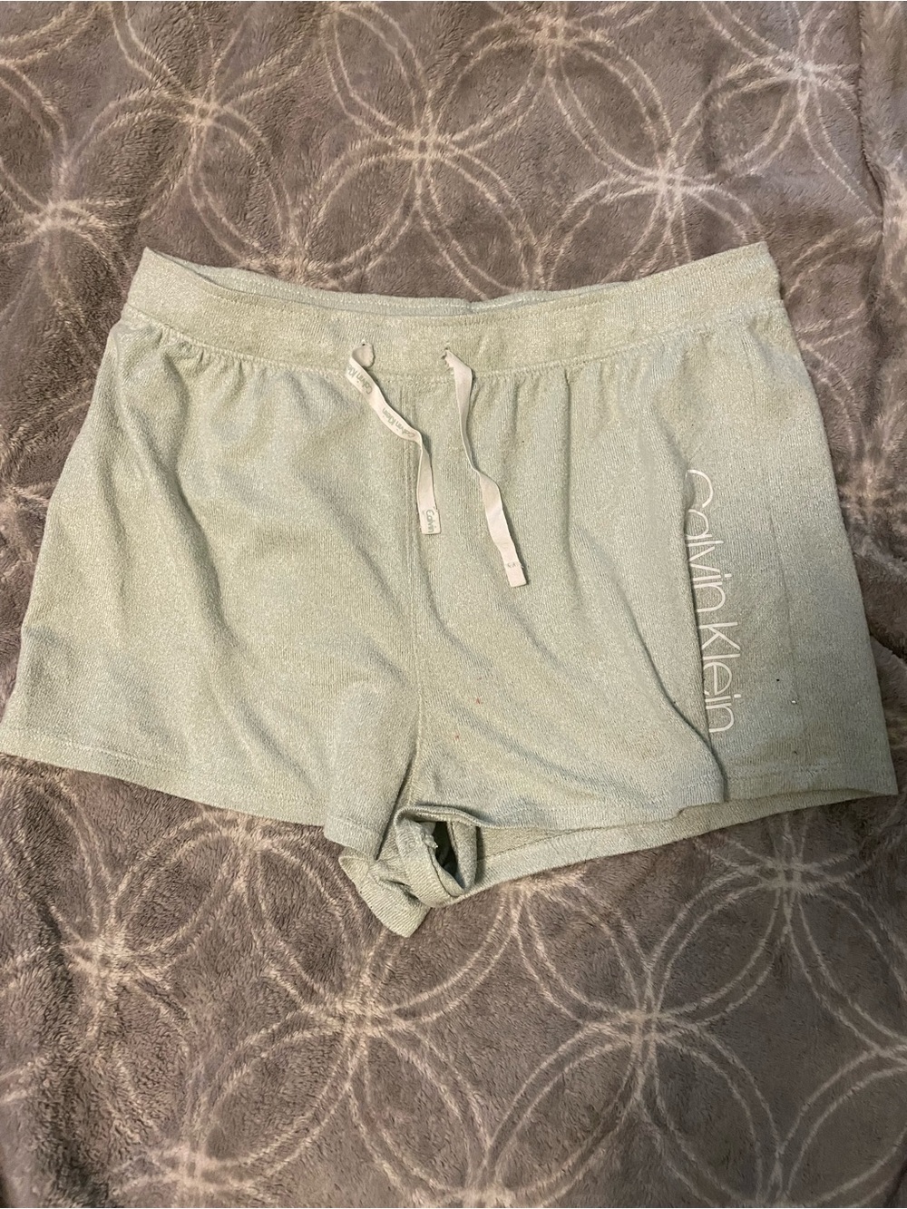 Calvin Klein Pale Sage Athletic Lounge Shorts